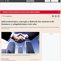 Infraestructura, energa y fintech: los motores de fusiones y adquisiciones este ao